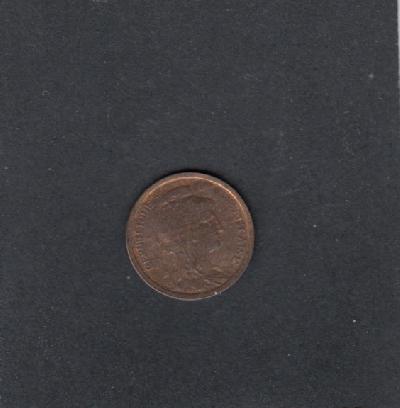 Beschrijving: 1 Centime LIBERTY